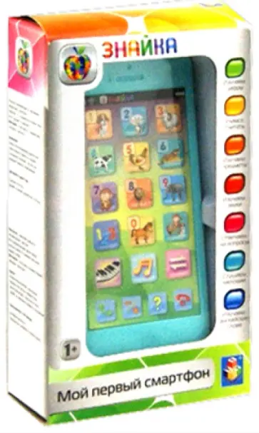 Двуязычный обучающий смартфон "Животные" (Т57330) обложка книги