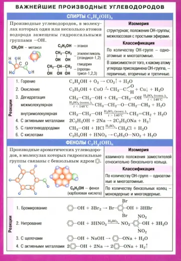 Химия. Важнейшие производные углеводородов обложка книги