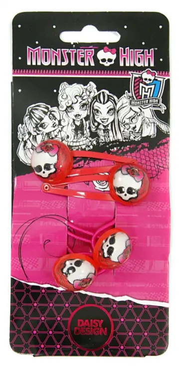 Набор аксессуаров для волос Monster "Skull"+ стикер (51491) обложка книги