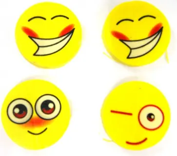 Набор ластиков 4шт EMOTIONS смайлики (182022) обложка книги