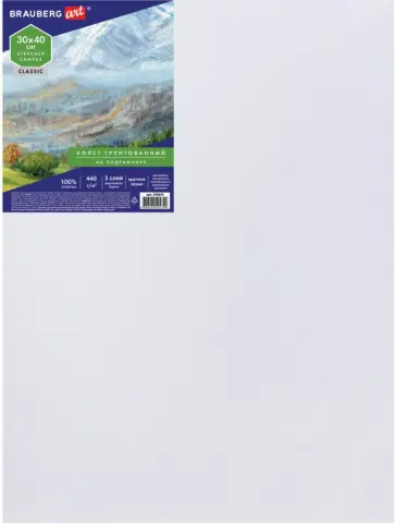 Холст грунтованный на подрамнике (30х40 см) (190645) обложка книги