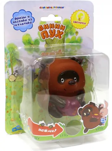 Пластизоль. Винни-Пух, со светом и звуком (GT8619) обложка книги