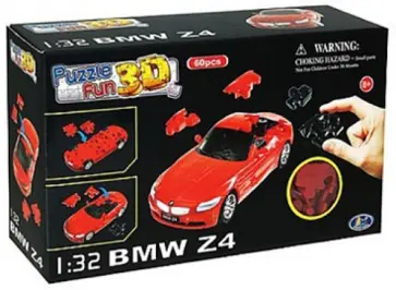 3D пазл BMW Z4 матовый красный (57080) обложка книги