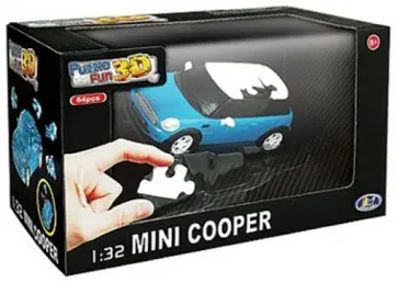 3D модель-пазл Mini Cooper матовый синий (57072) обложка книги