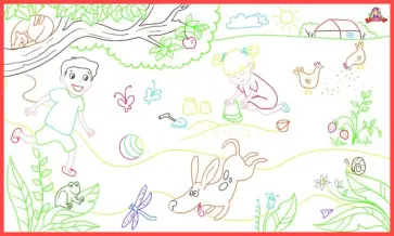 Раскраска-наклейка настенная "Времена года. Лето" Раскраска-наклейка настенная "Времена года. Лето" обложка книги