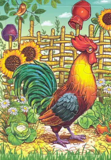 Пазл-15 "Петушок" (П-1514) обложка книги