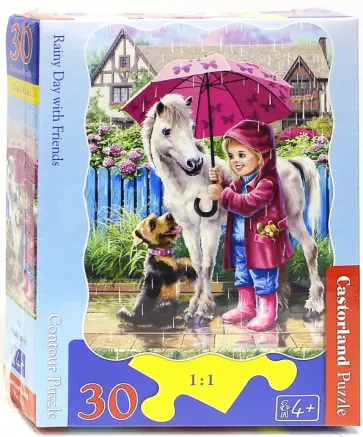 Puzzle-30 MIDI "Дождливый день с друзьями" (В-03426) обложка книги