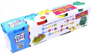 Масса для лепки (4 цвета по 55 гр) (53456) обложка книги