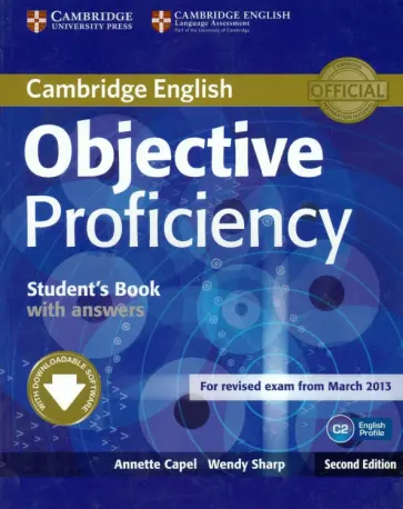 Capel, Sharp - Objective. Proficiency. 2nd Edition. Student's Book with Answers with Downloadable Software обложка книги
