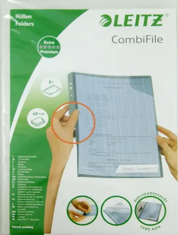 Папка-уголок A4, прозрачная, 5 шт. (47260003) обложка книги