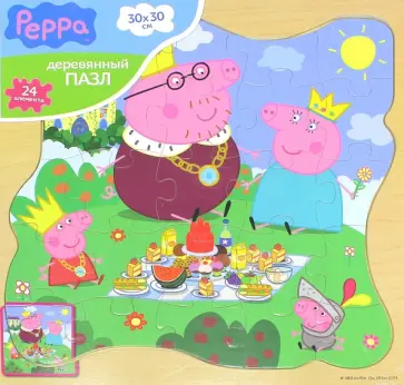 Пазл "Королевская семья" (30х30 см, дерево) (25123) обложка книги