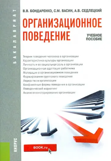 Бондаренко, Васин - Организационное поведение (для бакалавров). Учебное пособие обложка книги
