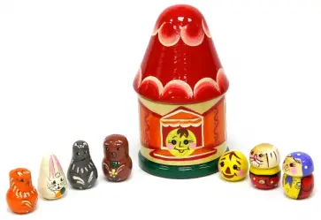 Колобок. Пальчиковый театр в домике (Д-397) обложка книги