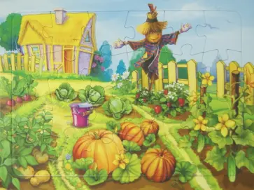 Пазл. В огороде. 24 детали обложка книги