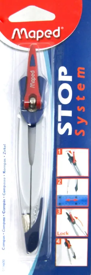 Циркуль STOP SYSTEM. Грифель 2 мм (19600) обложка книги