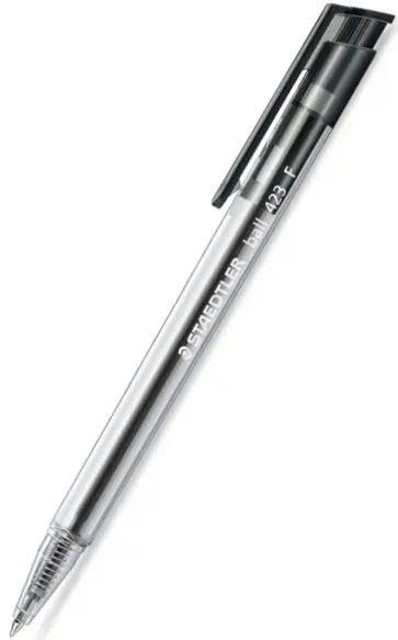 Ручка шариковая автоматическая Ball F 0,3 мм. Черный обложка книги