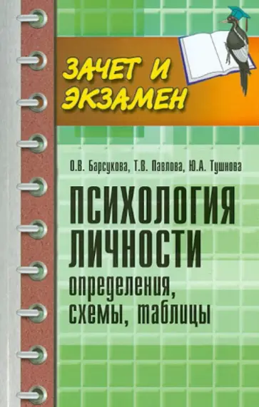Барсукова, Павлова - Психология личности. Определения, схемы, таблицы Барсукова, Павлова - Психология личности. Определения, схемы, таблицы обложка книги