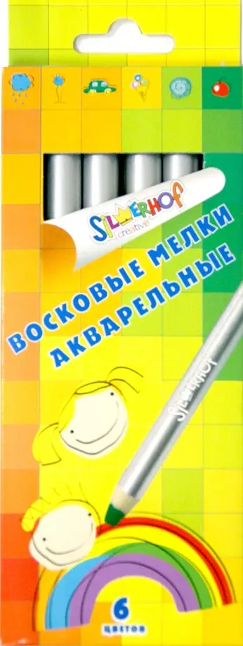 Мелки восковые акварельные EMOTIONS (6 цветов) (884165-06) обложка книги