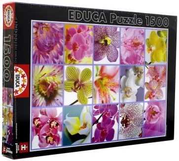 Пазл-1500 "Цветы, коллаж" (16302) обложка книги