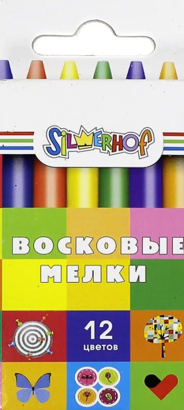 Восковые мелки. 12 цветов. EMOTION. Европодвес (884107-12) обложка книги