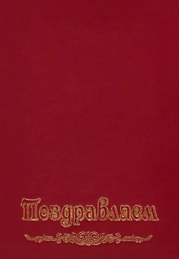Папка адресная "Поздравляем" (А4, бумвинил) Папка адресная "Поздравляем" (А4, бумвинил) обложка книги