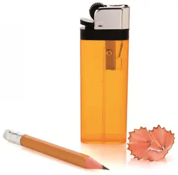 Точилка "ЗАЖИГАЛКА", оранжевый (3335) обложка книги