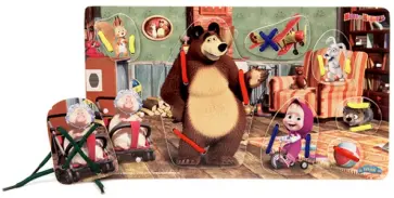 Шнуровка "У Мишки дома" (дерево) (GT8575) обложка книги