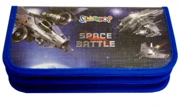 Пенал, двухсекционный, без наполнения "Space Battle" (850750) обложка книги