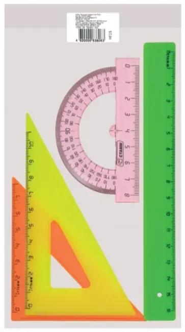 Набор для черчения малый, цветной (в ассортименте) (НГ12) обложка книги