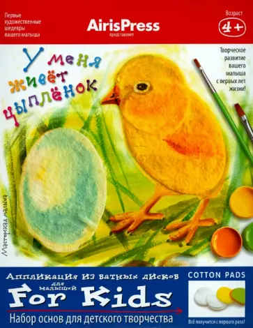 Мастерская малыша. Набор основ для детского творчества "У меня живет цыпленок" обложка книги