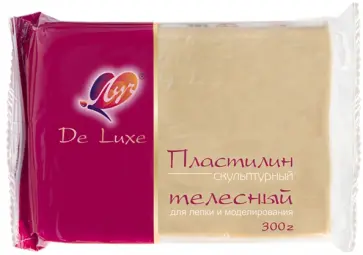 Пластилин скульптурный, 300 грамм, телесный Пластилин скульптурный, 300 грамм, телесный обложка книги