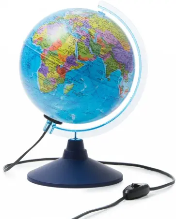 Глобус Земли политический с подсветкой (d=210 мм) (Ке012100180) обложка книги