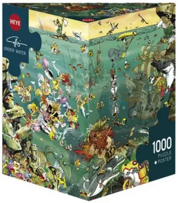 Puzzle-1000 "Подводная жизнь, Calligaro" (29694) обложка книги