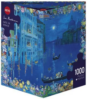 Puzzle-1000 "Кошки в Венеции" (29695) обложка книги