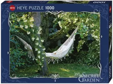 Puzzle-1000 "Гамак в саду, Nature" (29691) обложка книги