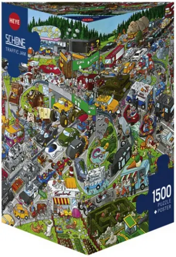 Puzzle-1500 "Дорожная пробка, Schone" (29698) обложка книги