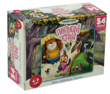 Пазл-мини-54 "Попугай Кеша" (10765) обложка книги