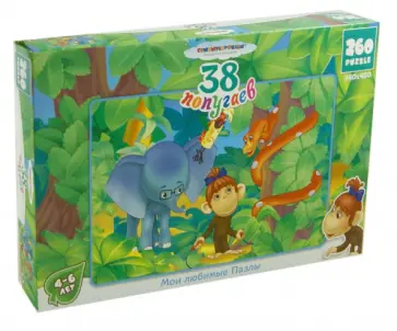 Пазл-260 "38 попугаев" (10891) обложка книги