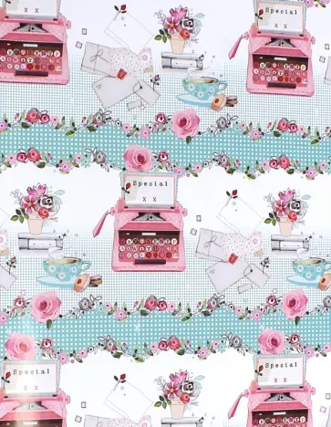 Бумага упаковочная "Печатная машинка" (39487) обложка книги