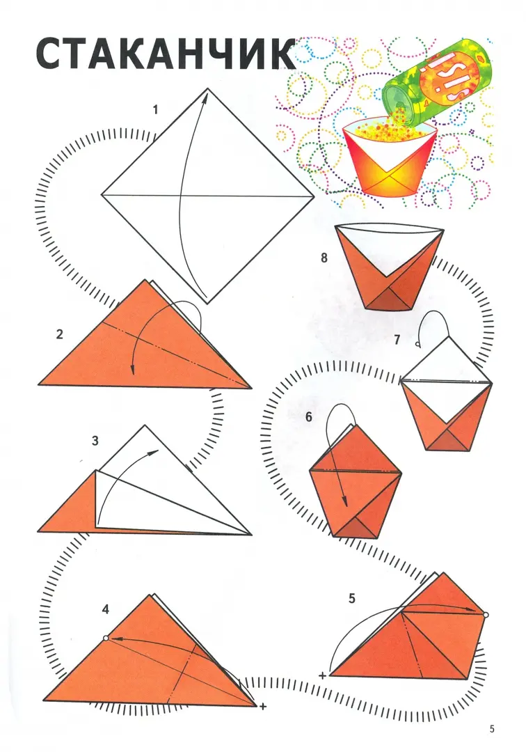 Оригами из бумаги для детей | Схемы оригами
