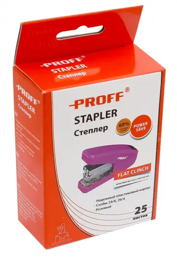 Степлер, розовый (PF-5644-12) обложка книги