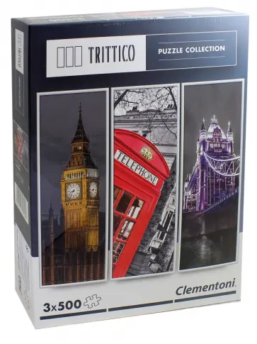 Пазл "Легенды Лондона" (3 х 500 деталей) (39306) обложка книги