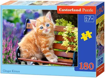 Puzzle-180 "Рыжий котенок" (В-018178) обложка книги