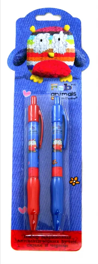 Набор шариковых ручек (синяя и черная, 0,7мм) (Owl,217005-FA-OL) Набор шариковых ручек (синяя и черная, 0,7мм) (Owl,217005-FA-OL) обложка книги