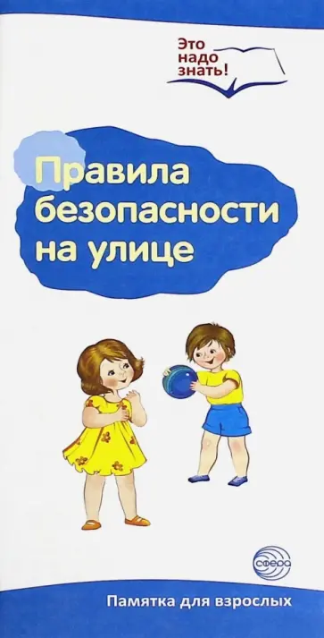 Буклет к ширмочке "Правила безопасности на улице" обложка книги