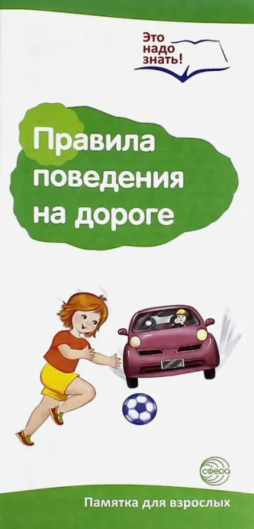 Буклет к ширмочке "Правила поведения на дороге" обложка книги