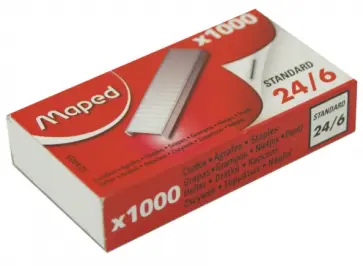 Скобы для степлера №24/6, 1000 штук (324405) обложка книги