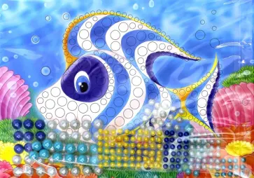 Набор для детского творчества "Жемчужная сказка". Рыбка (ANMT-38) обложка книги