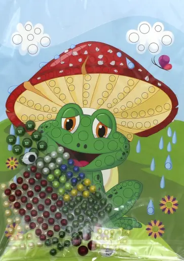 Набор для детского творчества "Жемчужная сказка". Лягушонок (ANMT-41) обложка книги