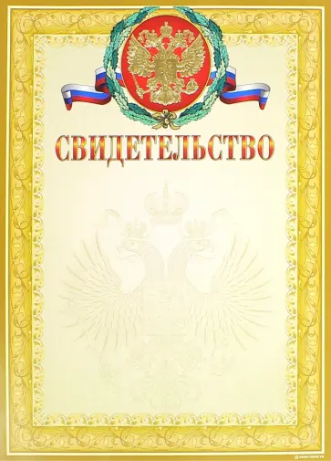 Свидетельство (13551) обложка книги